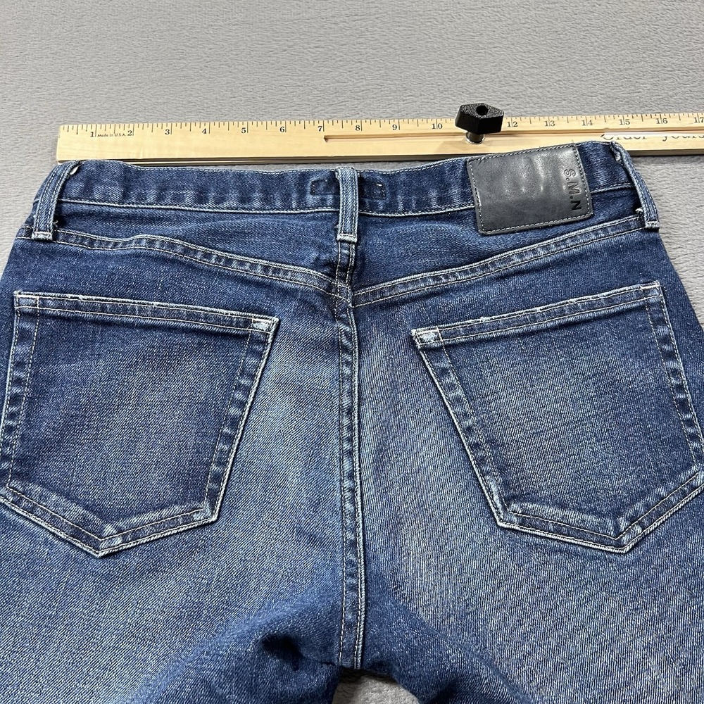 S.M.N Jeans Mens 30x32 Blue Hunter Standard Slim Selvedge USA Made SMN Denim - Picture 6 of 12